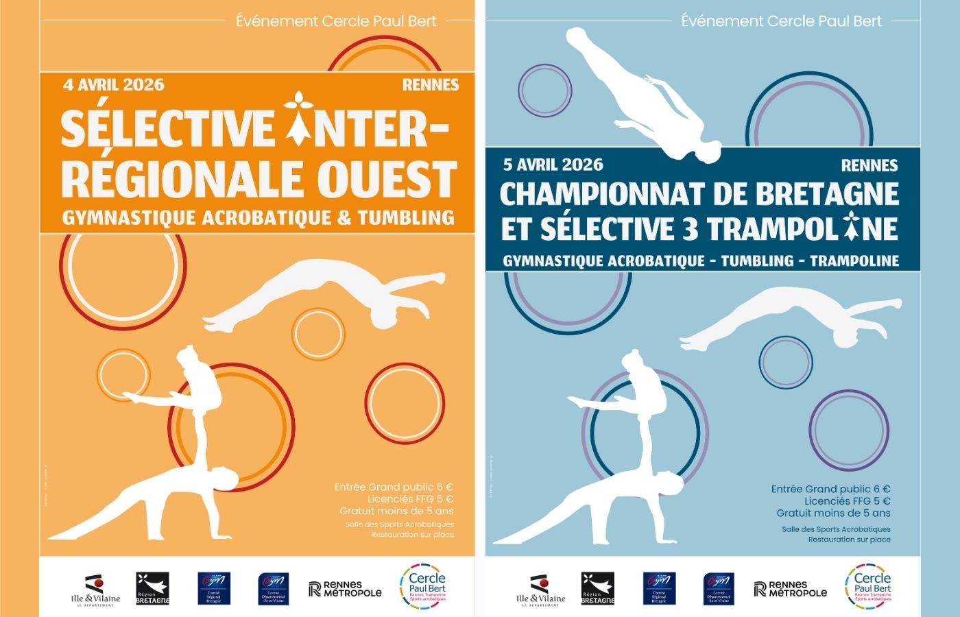 Compétitions les 4 et 5 avril